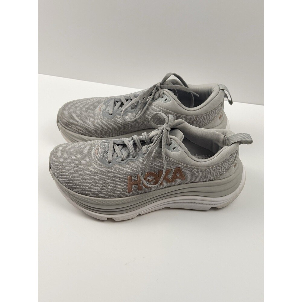Size 8B - Hoka One One HOKA Gaviota 5 Wide Harbor Mist Rose Gold W - Picture 4 of 8